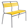 Schaffner Säntis Banc à lattes 2 places sans accoudoirs Graphite 73 Jaune 11 