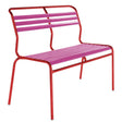 Schaffner Säntis Banc à lattes 2 places sans accoudoirs Rouge 30 Rose 41 