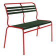 Schaffner Säntis Banc à lattes 2 places sans accoudoirs Rouge 30 Vert sapin 66 