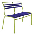 Schaffner Säntis Banc à lattes 2 places sans accoudoirs Vert Clair 63 Bleu 53 