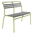 Schaffner Säntis Banc à lattes 2 places sans accoudoirs Vert Clair 63 Graphite 73 