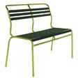 Schaffner Säntis Banc à lattes 2 places sans accoudoirs Vert Clair 63 Vert sapin 66 