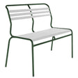 Schaffner Säntis Banc à lattes 2 places sans accoudoirs Vert Sapin 66 Blanc 90 