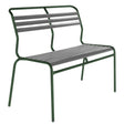 Schaffner Säntis Banc à lattes 2 places sans accoudoirs Vert Sapin 66 Graphite 73 