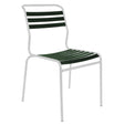 Schaffner Säntis Chaise à lattes Blanc 90 Vert sapin 66 