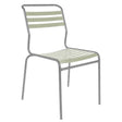 Schaffner Säntis Chaise à lattes Gris Argent 78 Vert pastel 64 