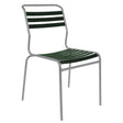 Schaffner Säntis Chaise à lattes Gris Argent 78 Vert sapin 66 