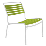 Schaffner Säntis Chaise basse à lattes Blanc 90 Vert Clair 63 