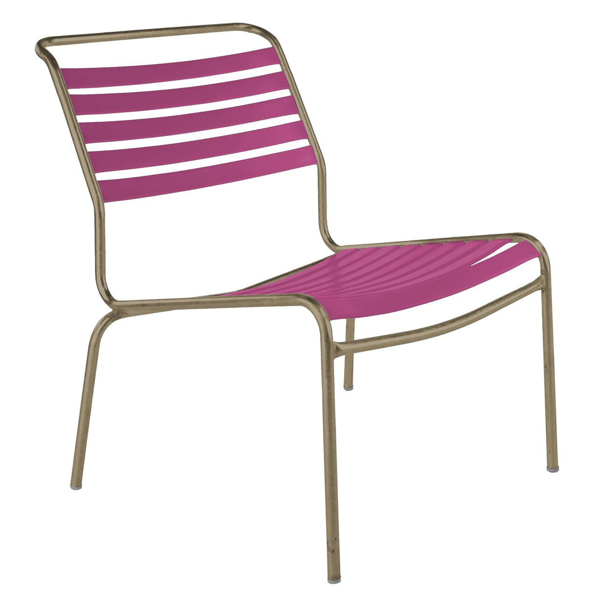 Schaffner Säntis Chaise basse à lattes Champagne 85 Rose 41 
