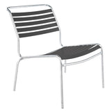 Schaffner Säntis Chaise basse à lattes Galvanisé à chaud 02 Anthracite 77 