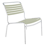 Schaffner Säntis Chaise basse à lattes Galvanisé à chaud 02 Vert pastel 64 