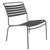 Schaffner Säntis Chaise basse à lattes Graphite 73 Anthracite 77 