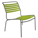 Schaffner Säntis Chaise basse à lattes Graphite 73 Vert Clair 63 