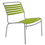 Schaffner Säntis Chaise basse à lattes Gris Argent 78 Vert Clair 63 