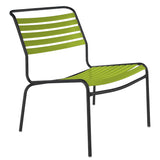Schaffner Säntis Chaise basse à lattes Noir 91 Vert Clair 63 