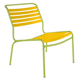 Schaffner Säntis Chaise basse à lattes Vert Clair 63 Jaune 11 
