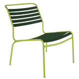 Schaffner Säntis Chaise basse à lattes Vert Clair 63 Vert sapin 66 