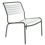 Schaffner Säntis Chaise basse à lattes Vert Sapin 66 Blanc 90 