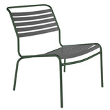 Schaffner Säntis Chaise basse à lattes Vert Sapin 66 Graphite 73 