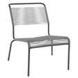 Schaffner Säntis Chaise basse Spaghetti Anthracite 77 Gris Argent 78 