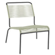 Schaffner Säntis Chaise basse Spaghetti Anthracite 77 Vert pastel 64 