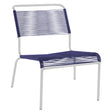 Schaffner Säntis Chaise basse Spaghetti Blanc 90 Bleu 53 