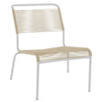 Schaffner Säntis Chaise basse Spaghetti Blanc 90 Sable pastel 15 