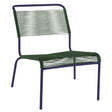 Schaffner Säntis Chaise basse Spaghetti Bleu 53 Vert Sapin 66 