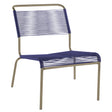 Schaffner Säntis Chaise basse Spaghetti Champagne 85 Bleu 53 