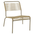 Schaffner Säntis Chaise basse Spaghetti Champagne 85 Marron Pastel 83 