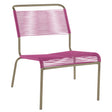 Schaffner Säntis Chaise basse Spaghetti Champagne 85 Rose 41 
