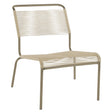 Schaffner Säntis Chaise basse Spaghetti Champagne 85 Sable pastel 15 