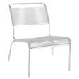 Schaffner Säntis Chaise basse Spaghetti Galvanisé à chaud 02 Blanc 90 