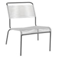 Schaffner Säntis Chaise basse Spaghetti Graphite 73 Blanc 90 