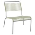 Schaffner Säntis Chaise basse Spaghetti Gris Argent 78 Vert pastel 64 