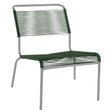 Schaffner Säntis Chaise basse Spaghetti Gris Argent 78 Vert Sapin 66 
