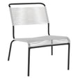 Schaffner Säntis Chaise basse Spaghetti Noir 91 Blanc 90 