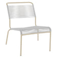 Schaffner Säntis Chaise basse Spaghetti Sable Pastel 15 Blanc 90 