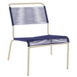 Schaffner Säntis Chaise basse Spaghetti Sable Pastel 15 Bleu 53 