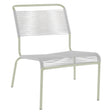 Schaffner Säntis Chaise basse Spaghetti Vert Pastel 64 Blanc 90 