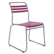 Schaffner Säntis Chaise luge à lattes Gris Argent 78 Rose 41 