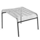 Schaffner Säntis Repose-pieds Spaghetti Anthracite 77 Blanc 90 