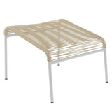 Schaffner Säntis Repose-pieds Spaghetti Blanc 90 Sable pastel 15 