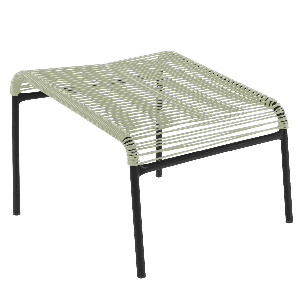 Schaffner Säntis Repose-pieds Spaghetti Noir 91 Vert pastel 64 