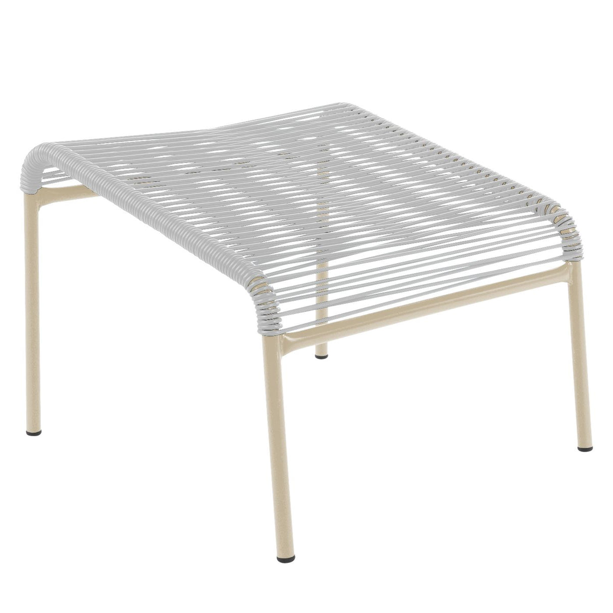 Schaffner Säntis Repose-pieds Spaghetti Sable Pastel 15 Blanc 90 