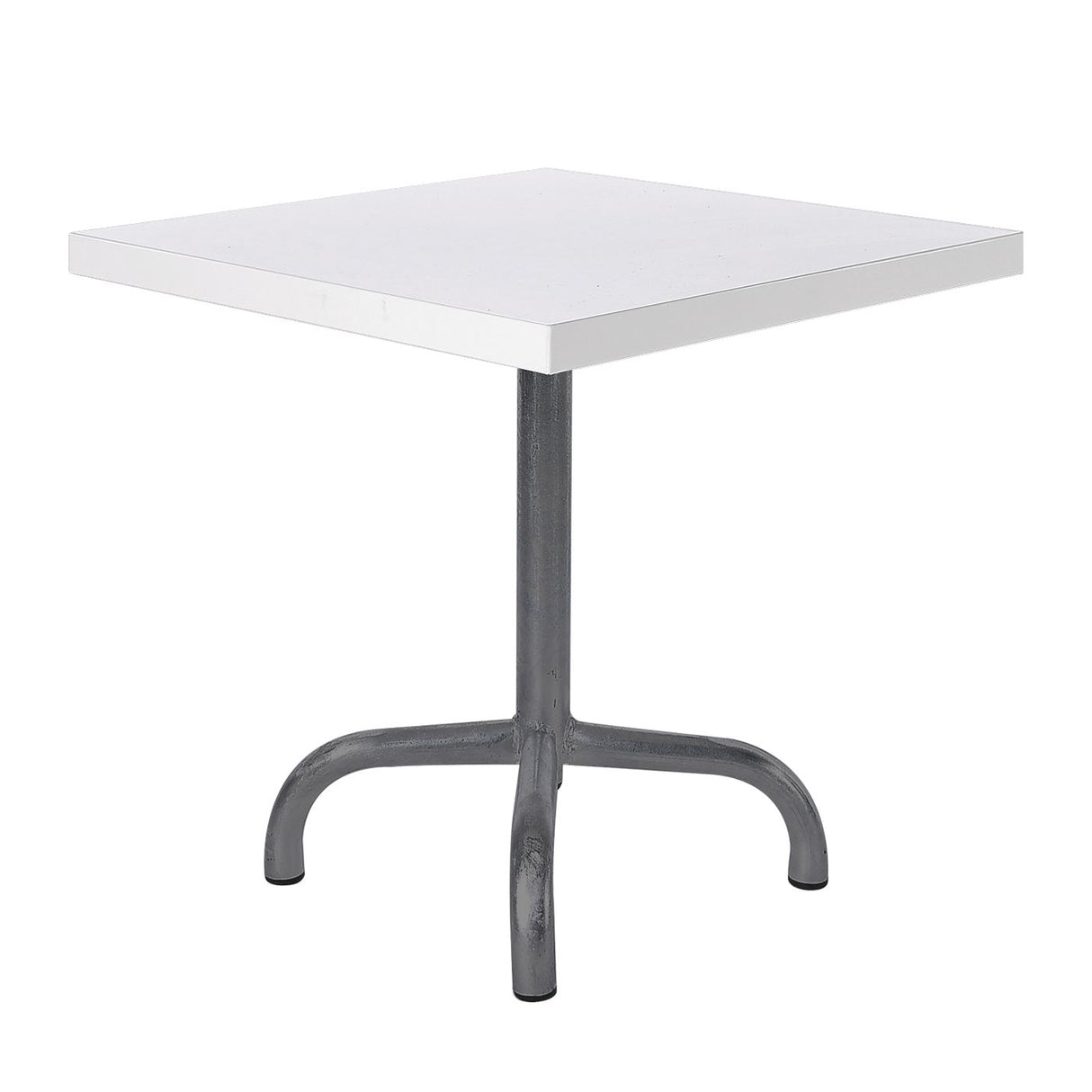Schaffner Säntis Table d'appoint rabattable 50x50cm Anthracite 77 Blanc 90 
