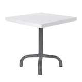 Schaffner Säntis Table d'appoint rabattable 50x50cm Anthracite 77 Blanc 90 