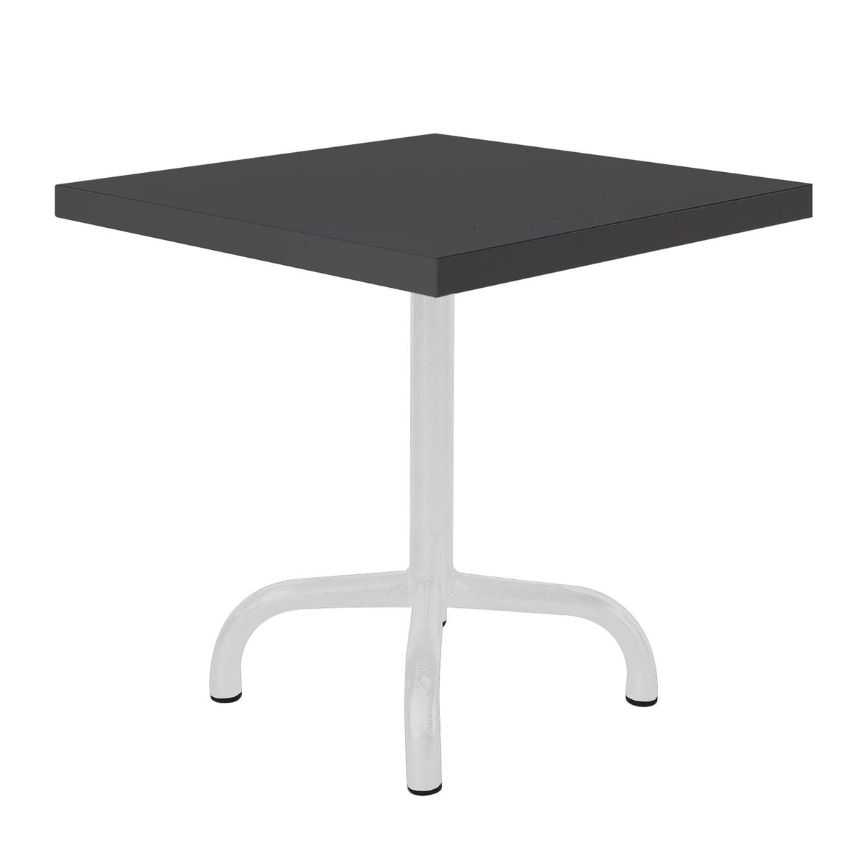 Schaffner Säntis Table d'appoint rabattable 50x50cm Blanc 90 Anthracite 77 
