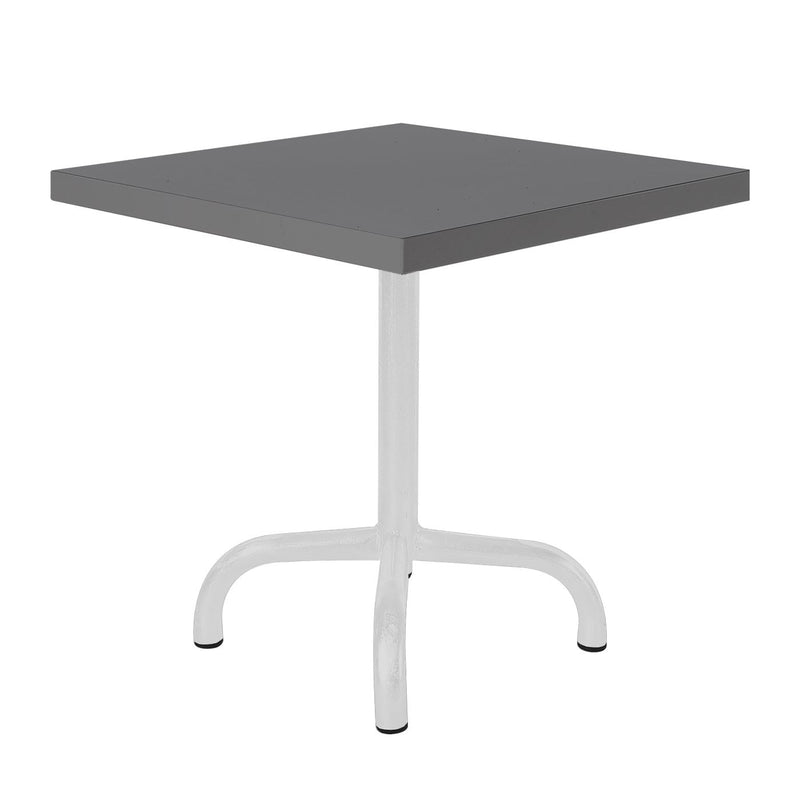 Schaffner Säntis Table d'appoint rabattable 50x50cm Blanc 90 Graphite 73 