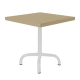 Schaffner Säntis Table d'appoint rabattable 50x50cm Blanc 90 Marron Pastel 83 